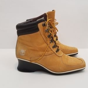Timberland Wedge Wheat Ankle Booties 